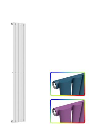 Oval Vertical Radiator - Coloured - 1600 mm x 300 mm - Single