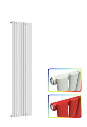 Oval Vertical Radiator - Coloured - 1800 mm x 540 mm - Single