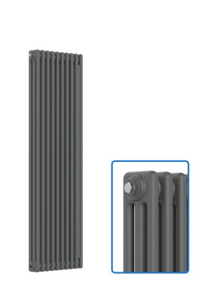 Vertical 3 Column Radiator - Anthracite Grey - 1500 mm x 470 mm 