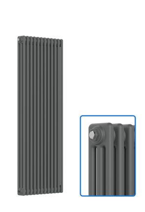 Vertical 3 Column Radiator - Anthracite Grey - 1500 mm x 560 mm