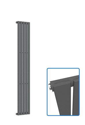 Flat Vertical Radiator - Anthracite Grey - 1800 mm x 350 mm (Single) 