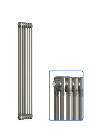 Vertical 2 Column Radiator - Bare Metal Lacquer - 1500 mm x 290 mm