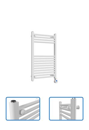 Electric Towel Radiator - White - 800 mm x 600 mm