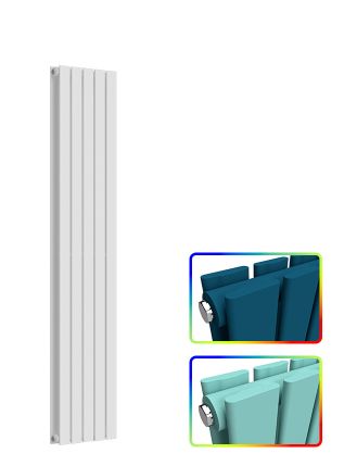 Flat Vertical Radiator - Coloured - 1600 mm x 350 mm - Double