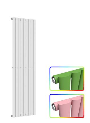 Oval Vertical Radiator - Coloured - 1600 mm x 540 mm - Single