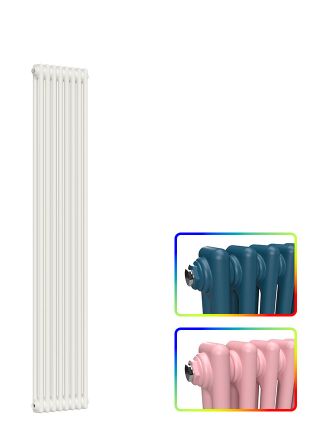 Vertical 2 Column Radiator - Coloured - 1800 mm x 380 mm