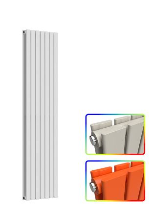 Flat Vertical Radiator - Coloured - 1800 mm x 490 mm - Double