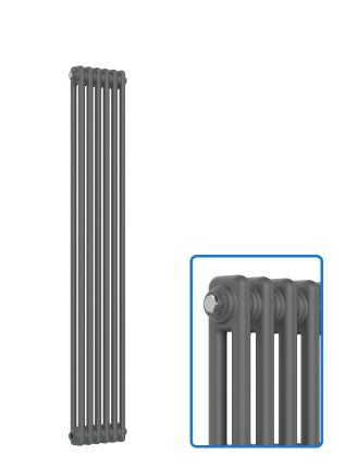 Vertical 2 Column Radiator - Anthracite Grey - 1500 mm x 290 mm