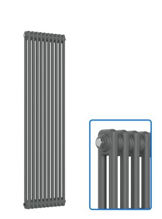 Vertical 2 Column Radiator - Anthracite Grey - 1500 mm x 470 mm