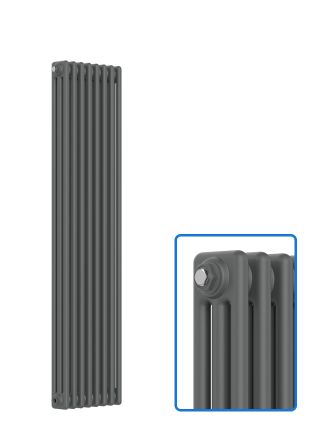 Vertical 3 Column Radiator - Anthracite Grey - 1500 mm x 380 mm