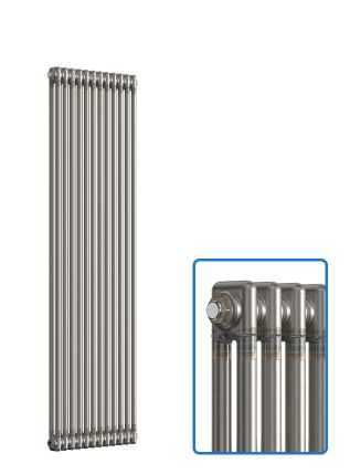 Vertical 2 Column Radiator - Bare Metal Lacquer - 1800 mm x 560 mm