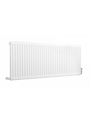Compact Double Panel Single Convector | Type 21 | P+ - 600 mm x 1500 mm - White
