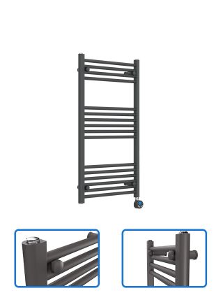 Electric Towel Radiator - Anthracite Grey - 1000 mm x 600 mm