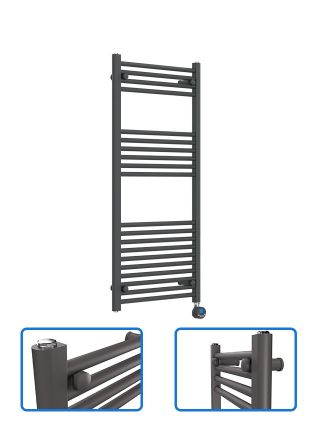 Electric Towel Radiator - Anthracite Grey - 1200 mm x 600 mm