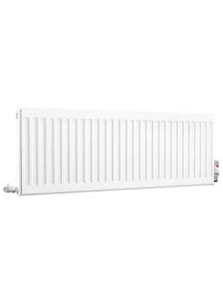 Compact Double Panel Single Convector | Type 21 | P+ - 400 mm x 1100 mm - White