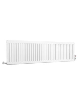 Compact Double Panel Single Convector | Type 21 | P+ - 400 mm x 1400 mm - White