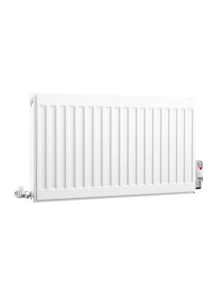Compact Double Panel Single Convector | Type 21 | P+ - 400 mm x 700 mm - White