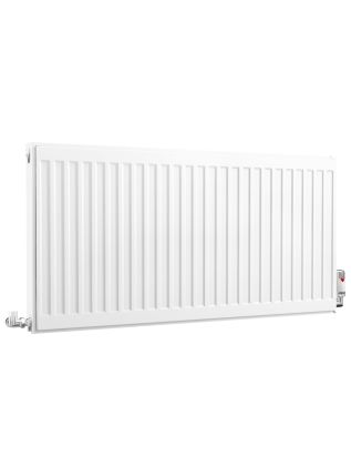 Compact Double Panel Single Convector | Type 21 | P+ - 500 mm x 1000 mm - White