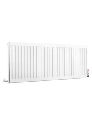 Compact Double Panel Single Convector | Type 21 | P+ - 500 mm x 1200 mm - White