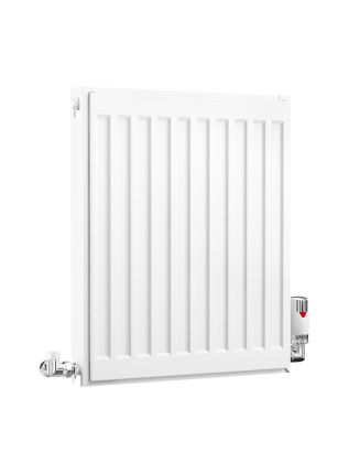 Compact Double Panel Single Convector | Type 21 | P+ - 500 mm x 400 mm - White