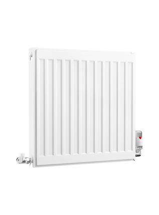 Compact Double Panel Single Convector | Type 21 | P+ - 500 mm x 500 mm - White