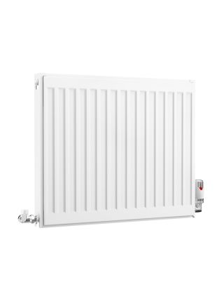 Compact Double Panel Single Convector | Type 21 | P+ - 500 mm x 600 mm - White