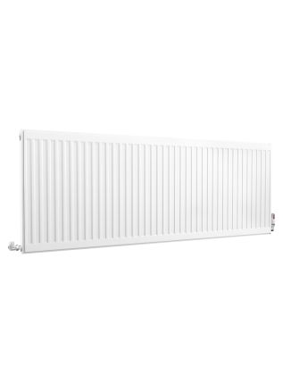 Compact Double Panel Single Convector | Type 21 | P+ - 600 mm x 1600 mm - White