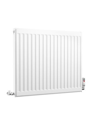 Compact Double Panel Single Convector | Type 21 | P+ - 600 mm x 700 mm - White