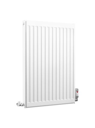 Compact Double Panel Single Convector | Type 21 | P+ - 750 mm x 500 mm - White
