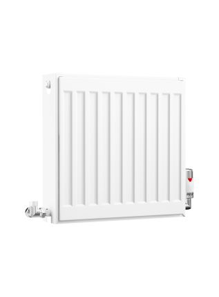 Compact Double Panel Double Convector | Type 22 | K2 - 400 mm x 400 mm - White