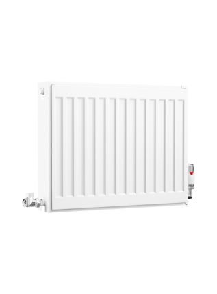 Compact Double Panel Double Convector | Type 22 | K2 - 400 mm x 500 mm - White