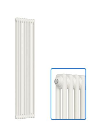 Vertical 2 Column Radiator - White - 1800 mm x 470 mm