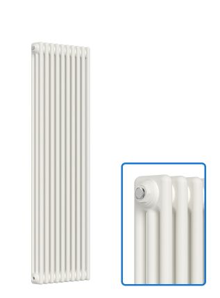 Vertical 3 Column Radiator - White - 1500 mm x 470 mm
