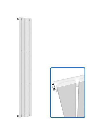 Flat Vertical Radiator - White - 1800 mm x 350 mm (Single)