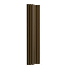 Oval Vertical Radiator - Antique Brass - 1600 mm x 420 mm (Double)