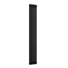 Vertical 2 Column Radiator - Black - 1800 mm x 290 mm