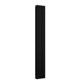 Vertical 3 Column Radiator - Black - 1800 mm x 290 mm