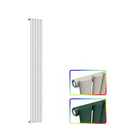 Oval Vertical Radiator - Coloured - 1800 mm x 300 mm - Single