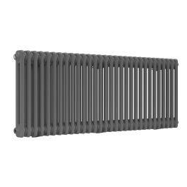 Horizontal 2 Column Radiator - Anthracite Grey - 500 mm x 1370 mm