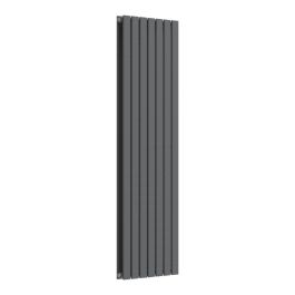 Flat Vertical Radiator - Anthracite Grey - 1600 mm x 490 mm (Double)