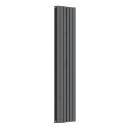 Flat Vertical Radiator - Anthracite Grey - 1800 mm x 420 mm (Double)