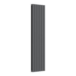 Flat Vertical Radiator - Anthracite Grey - 1800 mm x 490 mm (Double)