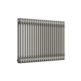 Horizontal 2 Column Radiator - Bare Metal Lacquer - 600 mm x 1010 mm