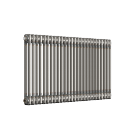 Horizontal 2 Column Radiator - Bare Metal Lacquer - 600 mm x 1190 mm