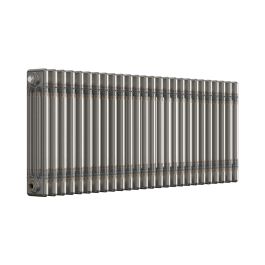 Horizontal 3 Column Radiator - Bare Metal Lacquer - 500 mm x 1190 mm