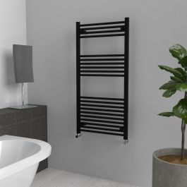 Towel Radiator - Black - 1200 mm x 600 mm