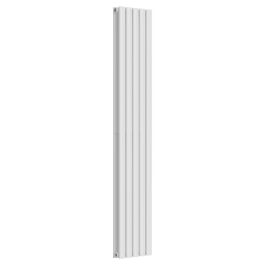 Oval Vertical Radiator - White - 1600 mm x 300 mm (Double)