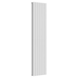 Oval Vertical Radiator - White - 1600 mm x 420 mm (Double)