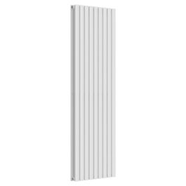 Oval Vertical Radiator - White - 1600 mm x 540 mm (Double)