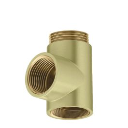 T-Piece Brushed Brass